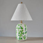 Table Lamp | Handcrafted Ceramic Base & Linen Shade