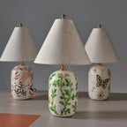 Table Lamp | Handcrafted Ceramic Base & Linen Shade