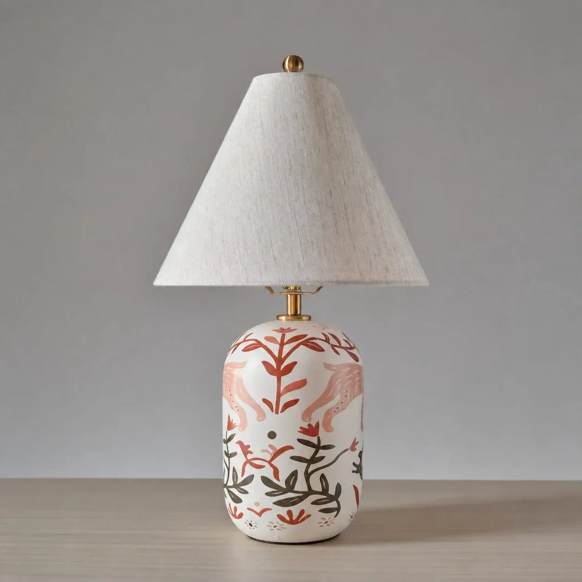 Table Lamp | Handcrafted Ceramic Base & Linen Shade