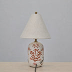 Table Lamp | Handcrafted Ceramic Base & Linen Shade