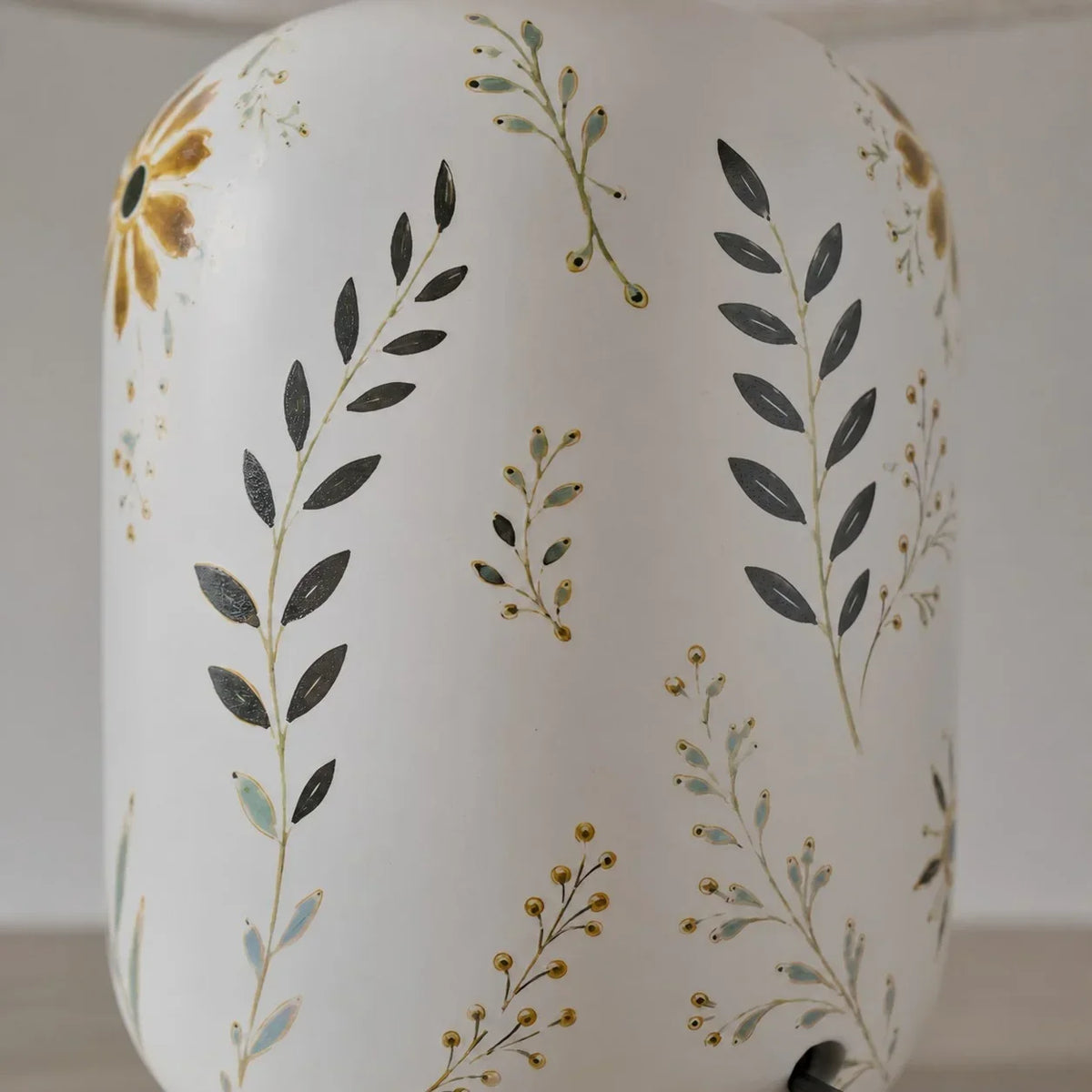 Table Lamp | Handcrafted Ceramic Base & Linen Shade
