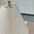 Table Lamp | Handcrafted Ceramic Base & Linen Shade