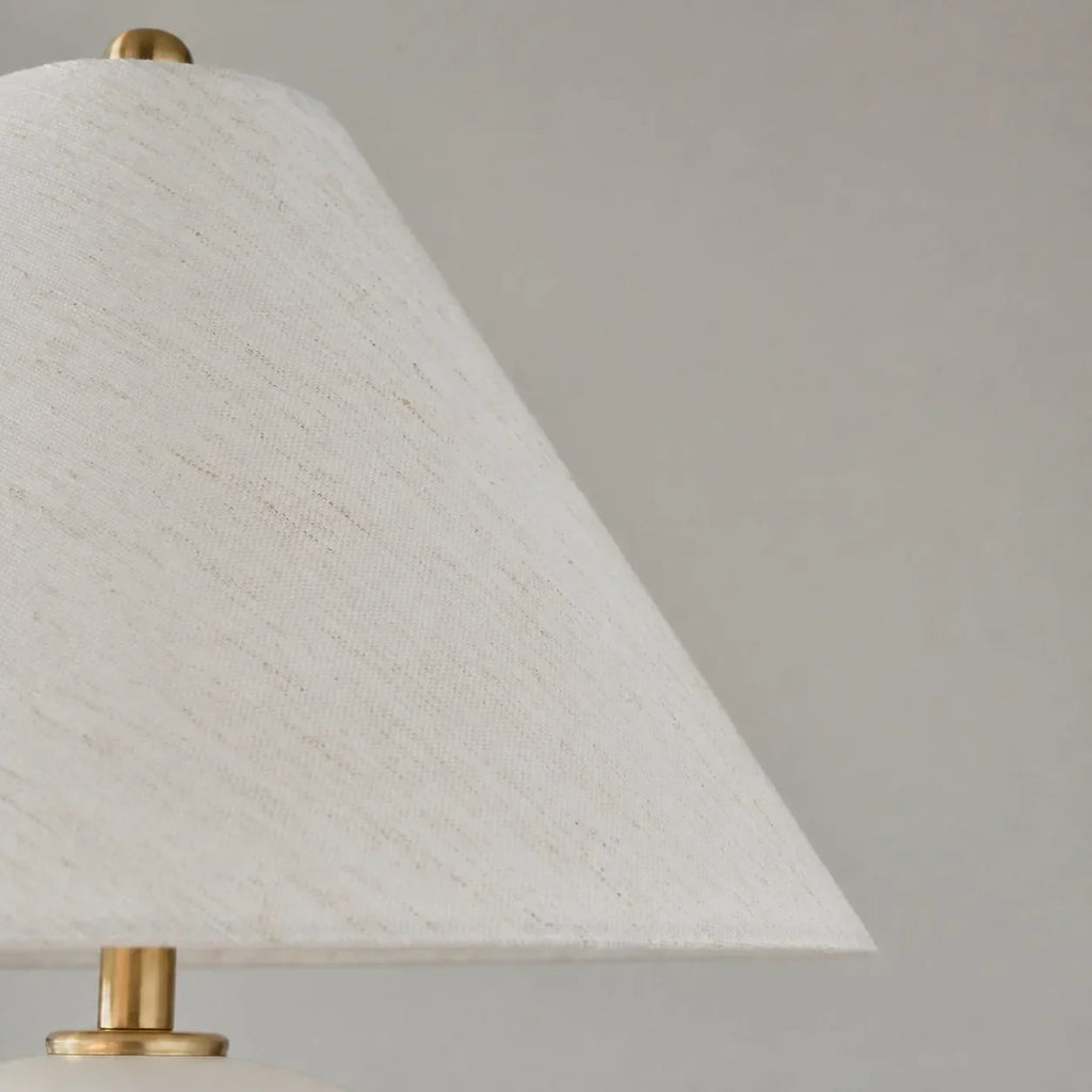 Table Lamp | Handcrafted Ceramic Base & Linen Shade