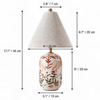Table Lamp | Handcrafted Ceramic Base & Linen Shade