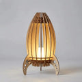 Table Lamp | Handcrafted Light Beech Wood & Warm Ambient Light