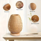 Table Lamp | Natural Bamboo, USB-Powered & Energy-Efficient