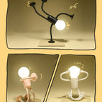 Table Lamp | Playful Robot Design & Energy-Efficient LED | 25 x 15 cm