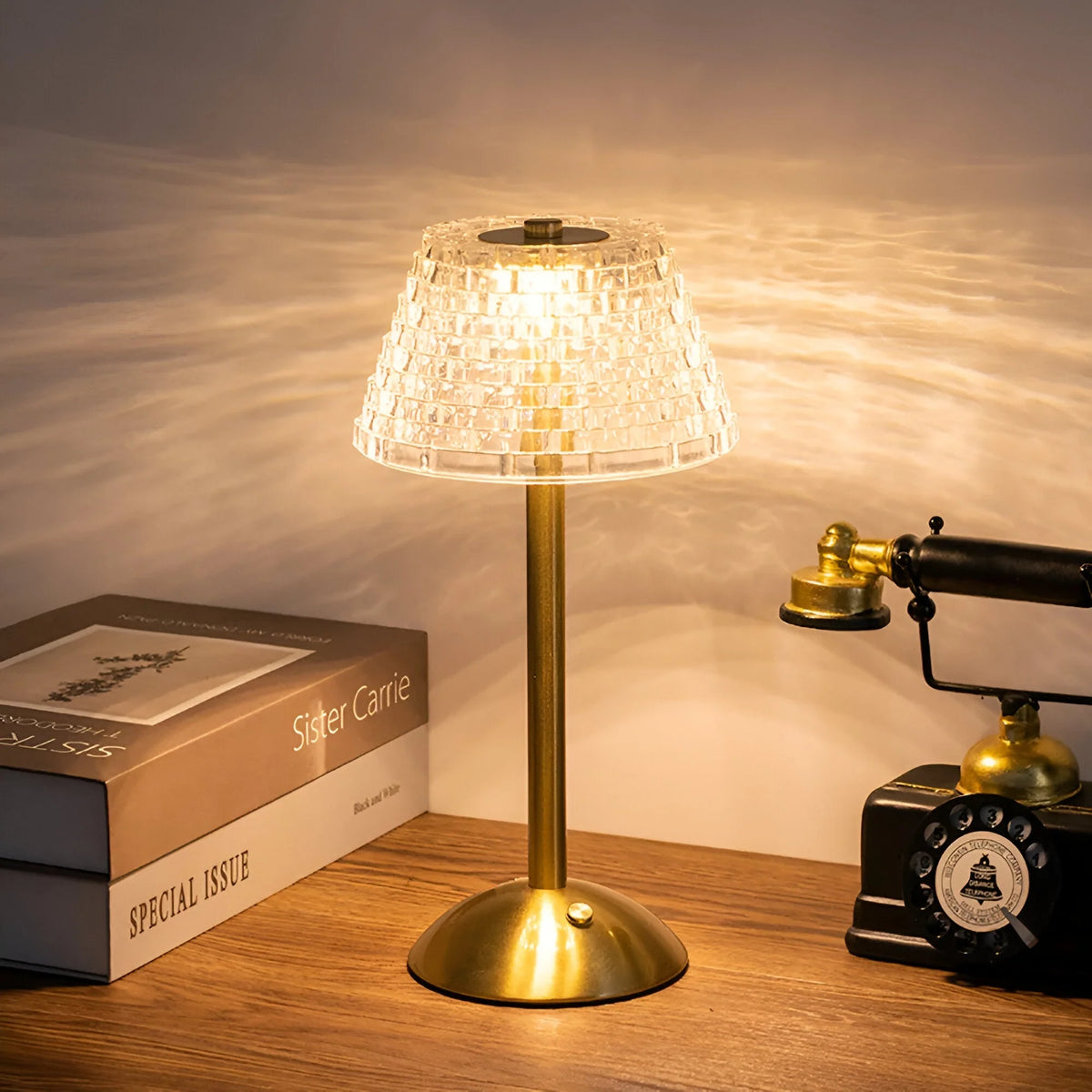 Table Lamp | Wireless Rechargeable Touch-Dimmable | 20-Hour Battery Life