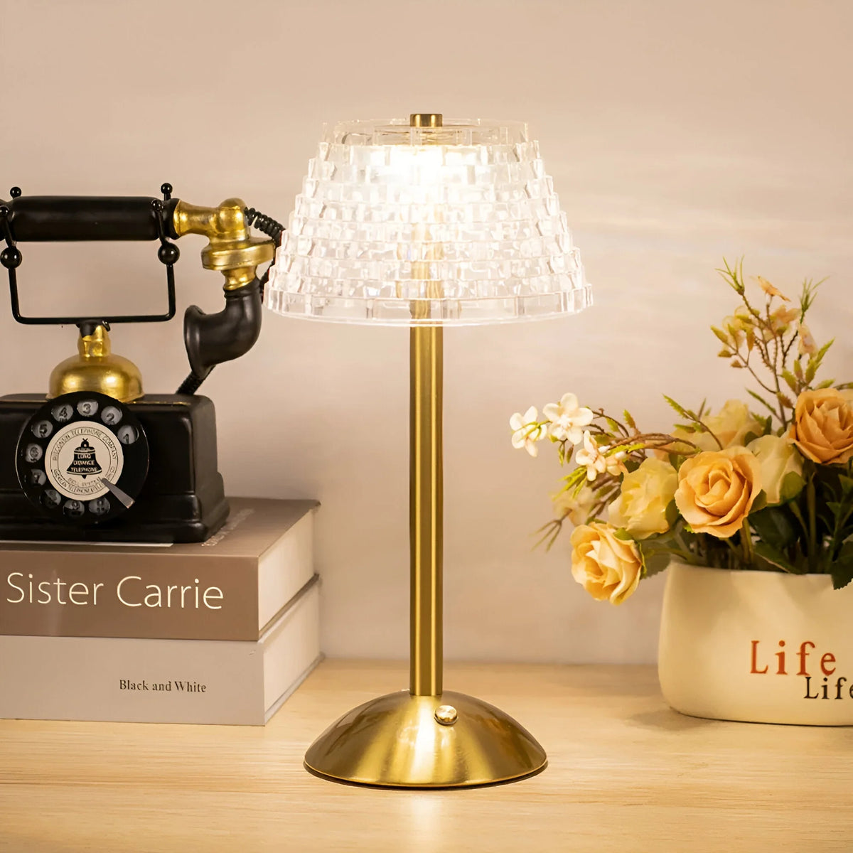 Table Lamp | Wireless Rechargeable Touch-Dimmable | 20-Hour Battery Life