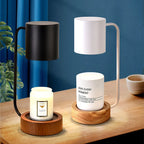 Table Lamp | Wood & Metal Candle Holder