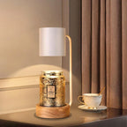 Table Lamp | Wood & Metal Candle Holder