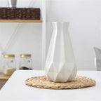 Table Vase | Matte Diamond Texture & Porcelain Ceramic | Small