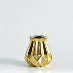 Table Vase | Matte Diamond Texture & Porcelain Ceramic | Small