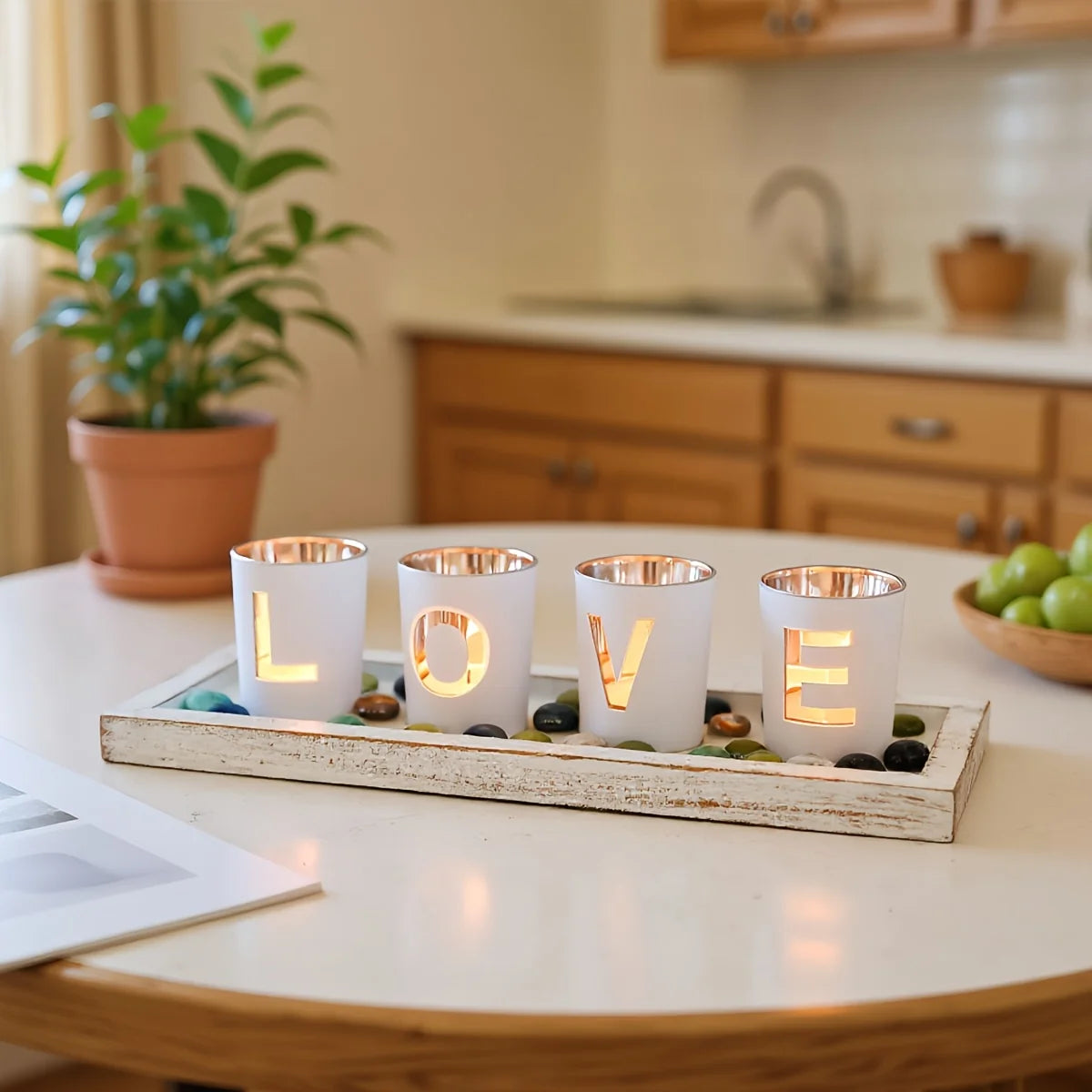 Tabletop Decoration | Natural Wood & Minimalist Design