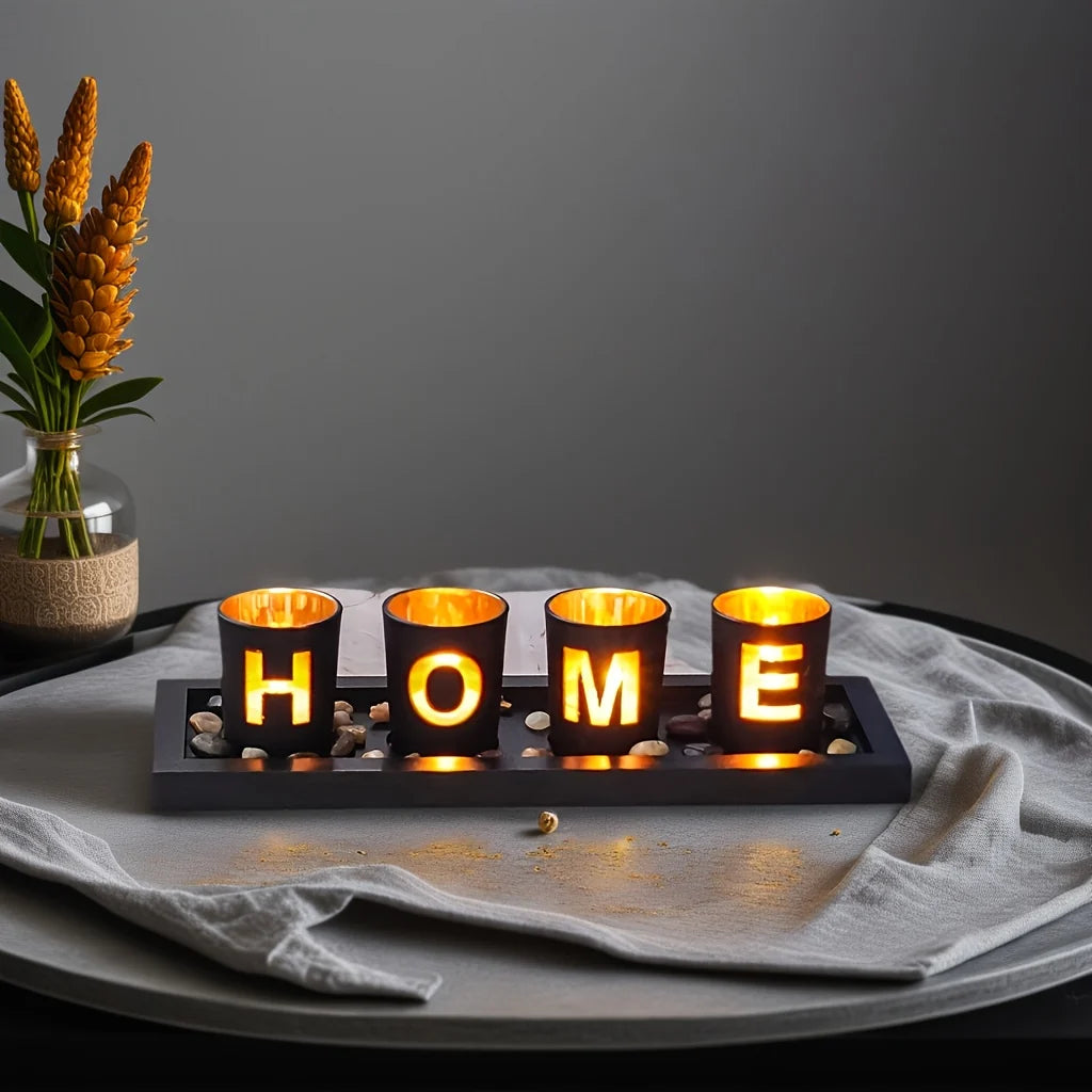 Tabletop Decoration | Natural Wood & Minimalist Design
