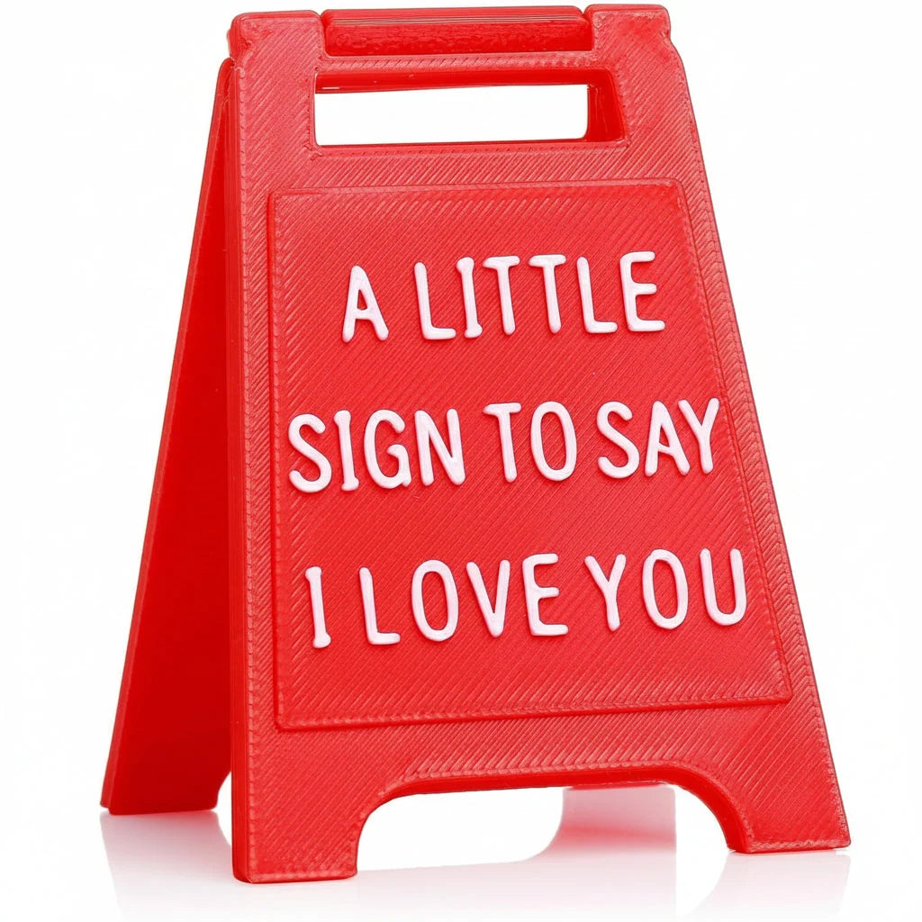 Tabletop Message Sign | Freestanding Plastic | 6 In Tall