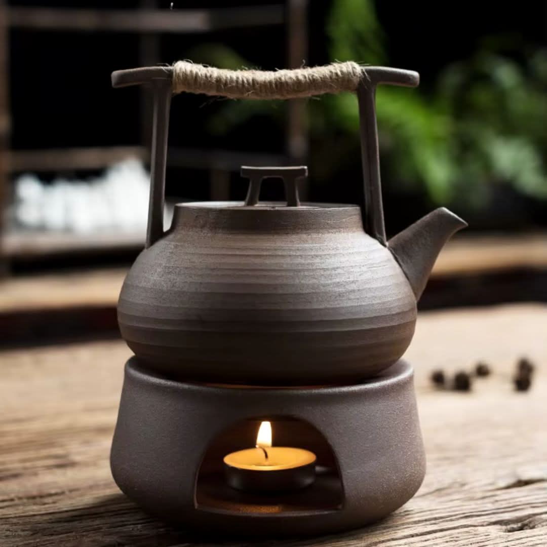 Teapot | Ceramic & Optional Candle Warmer | 350 ml