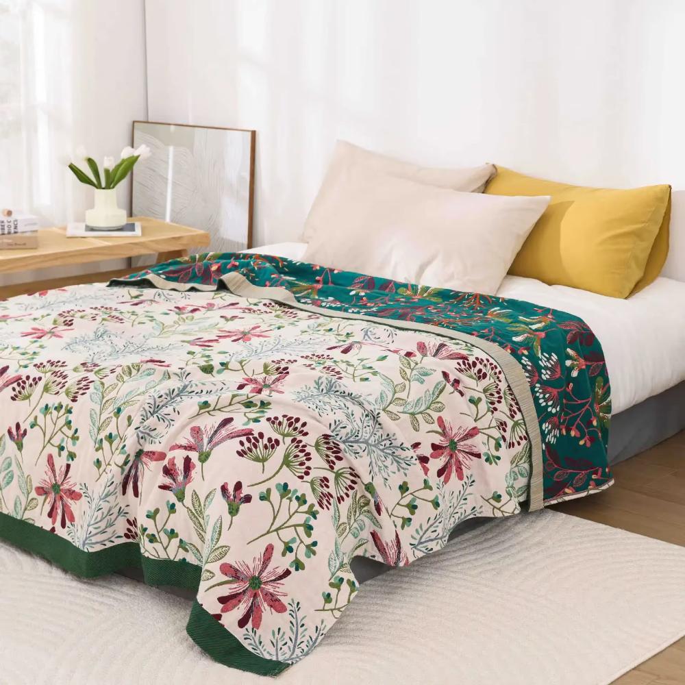 Throw Blanket | Organic Cotton 4-Layer Gauze