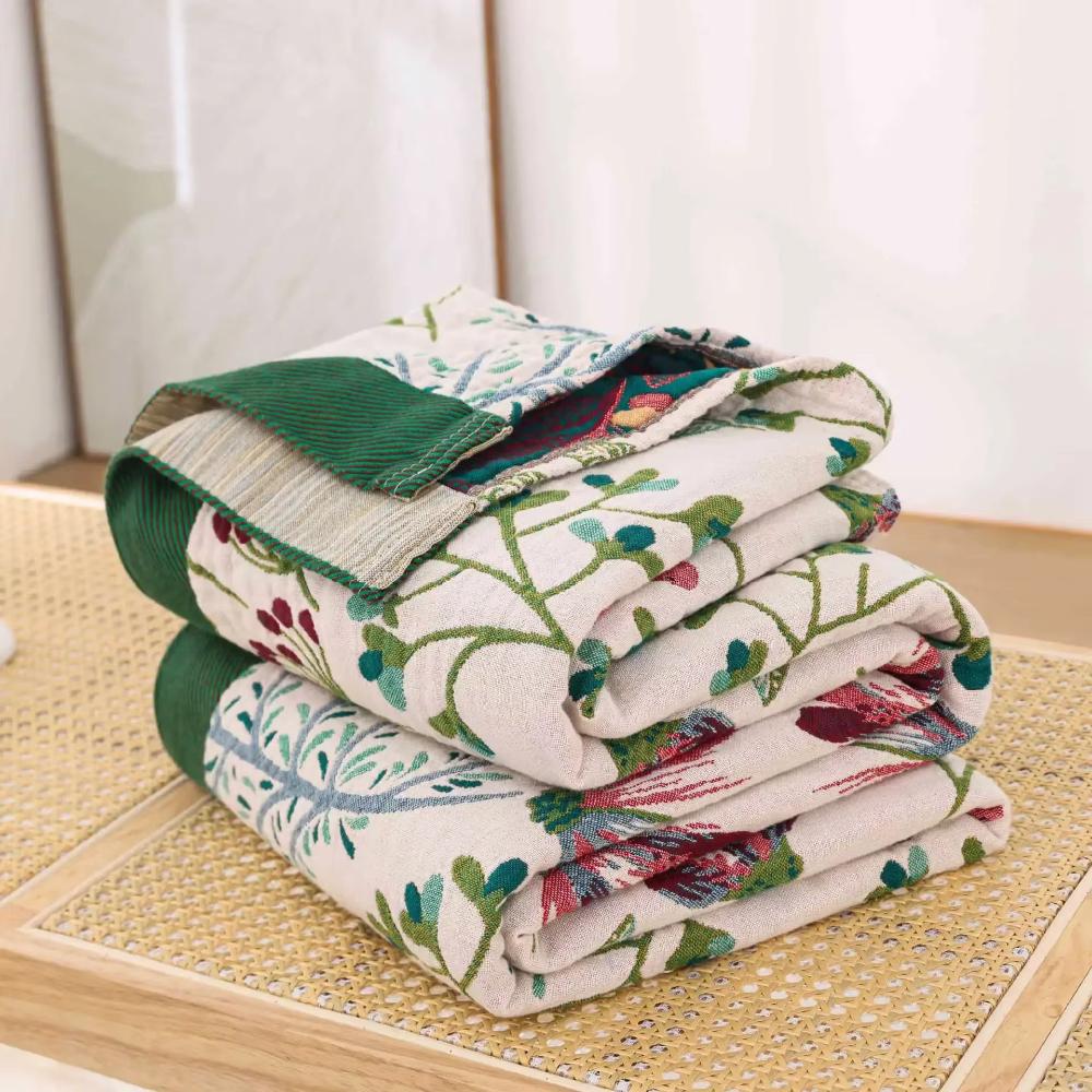 Throw Blanket | Organic Cotton 4-Layer Gauze