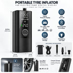 Tire Inflator | Digital Display & Automatic Shut-Off | Rechargeable Cordless