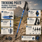 Trekking Pole | Quick-Lock Telescopic & Foldable | 30/36 cm