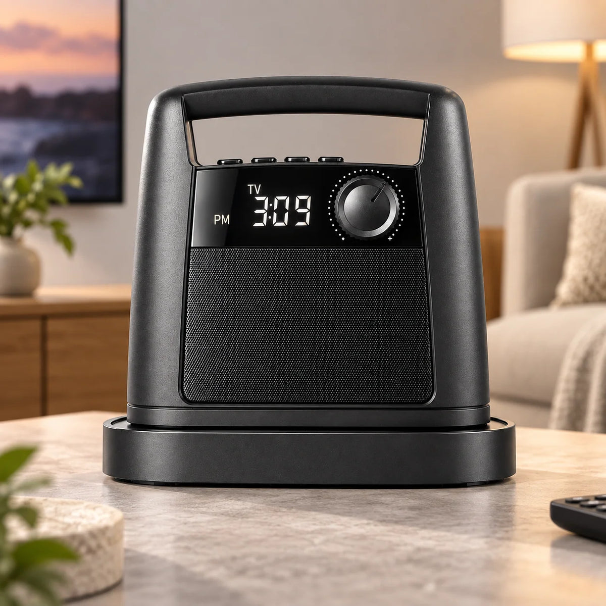 TV Speaker | Wireless & Rechargeable | FM Radio & Digital Clock