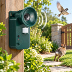 Ultrasonic Animal Repeller | Motion-Activated & Cordless | Adjustable Frequency