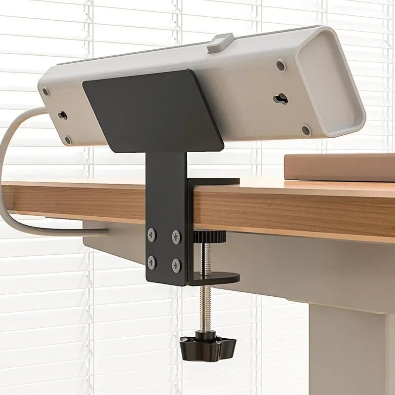 Under-Desk Power Strip Holder | Tool-Free Installation & Concealed Cables