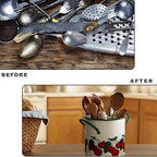 Utensil Holder | Cast Iron Enamel & Divider Lid