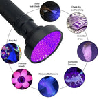 UV Flashlight | 100-LED Blacklight Bed Bug & Stain Detector