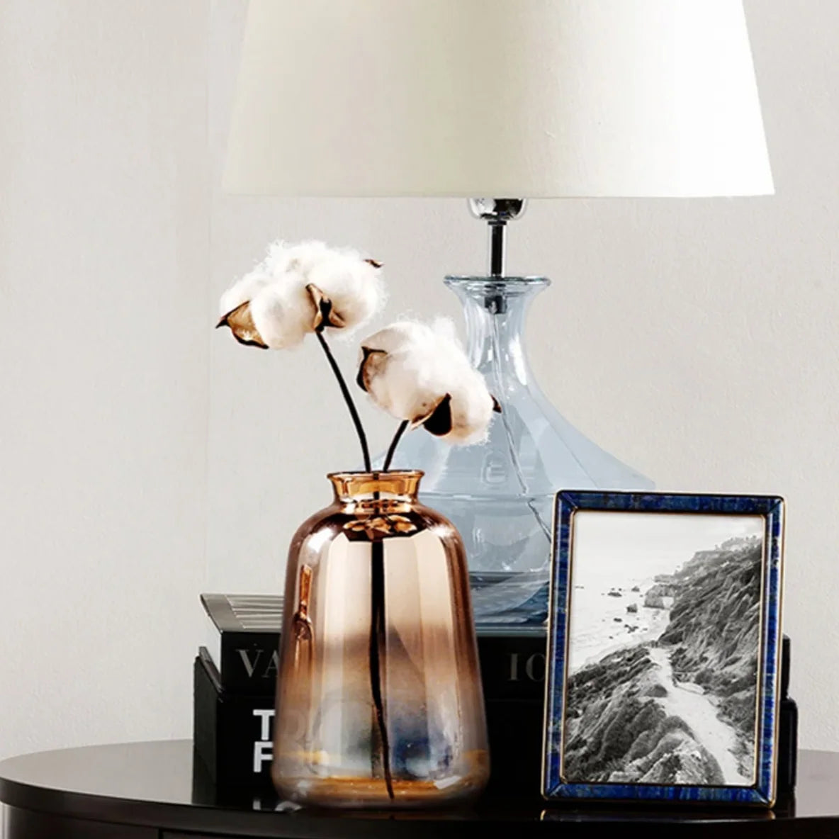 Vase | Glass Gradient & Rose Gold | Multiple Sizes