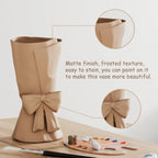 Vase | Hand-Coiled Ribbon & Velvet-Touch Matte | 9.6 in