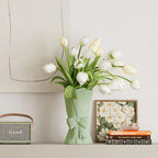Vase | Hand-Coiled Ribbon & Velvet-Touch Matte | 9.6 in