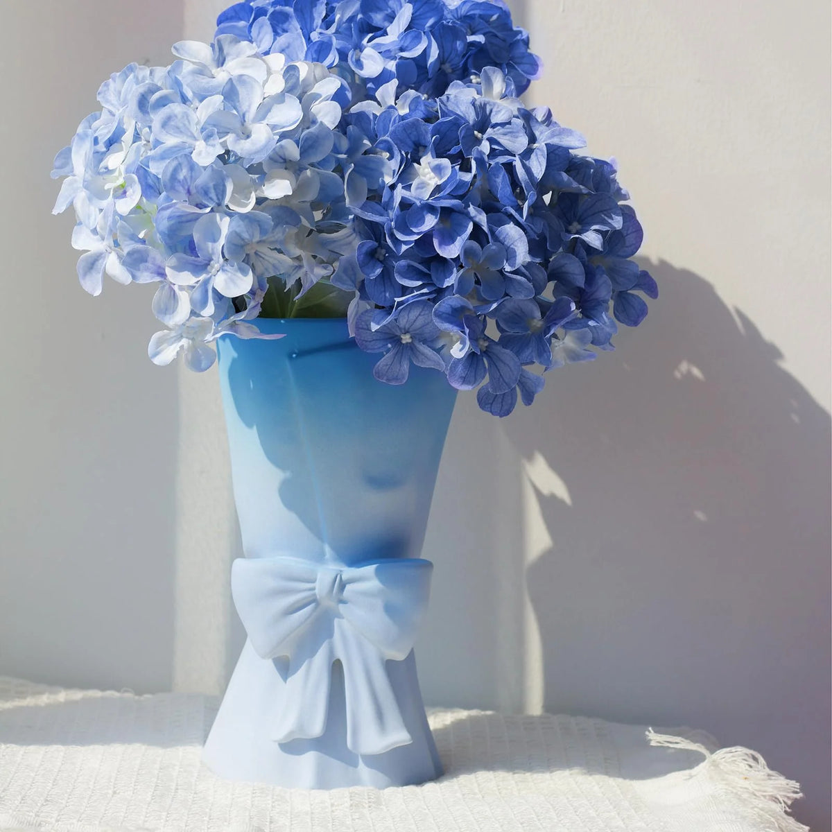Vase | Hand-Coiled Ribbon & Velvet-Touch Matte | 9.6 in