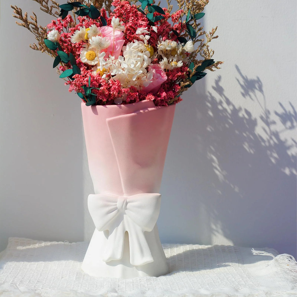 Vase | Hand-Coiled Ribbon & Velvet-Touch Matte | 9.6 in