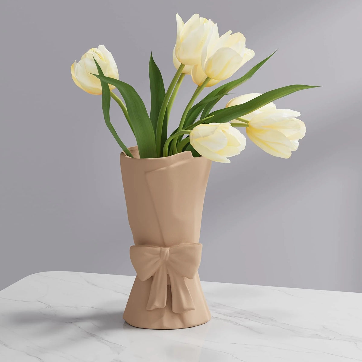 Vase | Hand-Coiled Ribbon & Velvet-Touch Matte | 9.6 in
