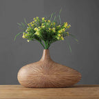 Vase | Handcrafted & Textured Wood-Look | Two Sizes
