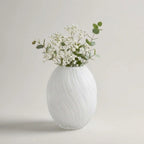 Vase | Sculptural Ribbed Glass | Handblown