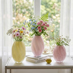 Vase | Sculptural Ribbed Glass | Handblown