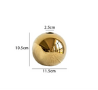 Vase | Spherical Glossy Gold | Available In 3 Sizes