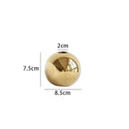 Vase | Spherical Glossy Gold | Available In 3 Sizes