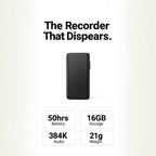 Voice Recorder | Sound-Activated & Noise-Reduced | 16GB Storage