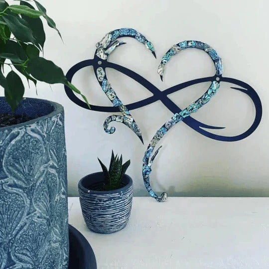 Wall Art | Metal Infinity Heart | 30 x 25 & 40 x 35 cm