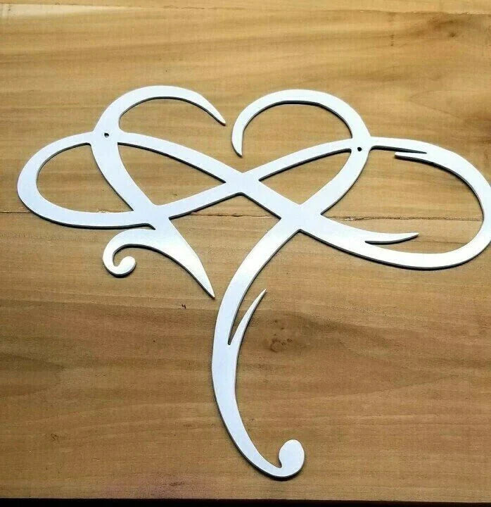 Wall Art | Metal Infinity Heart | 30 x 25 & 40 x 35 cm