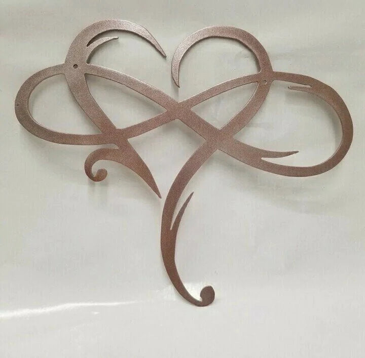 Wall Art | Metal Infinity Heart | 30 x 25 & 40 x 35 cm