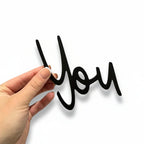 Wall Art | Vintage Handwritten Look & Lightweight Plastic | Fits Above Doors