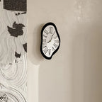 Wall Clock | Dali-Inspired Distorted Roman Numerals & Silent Movement