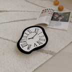 Wall Clock | Dali-Inspired Distorted Roman Numerals & Silent Movement