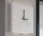 Wall Clock | Double-Sided Square & Silent | Battery-Operated