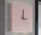 Wall Clock | Double-Sided Square & Silent | Battery-Operated